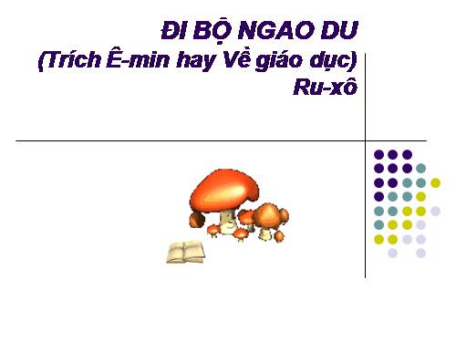 Bài 27. Đi bộ ngao du