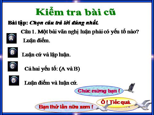 Bài 24. Ôn tập về luận điểm