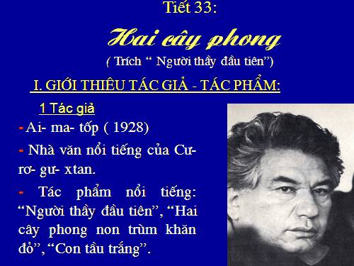 Bài 9. Hai cây phong