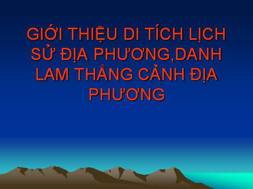 Bài 22. Chương trình địa phương (phần Tập làm văn)