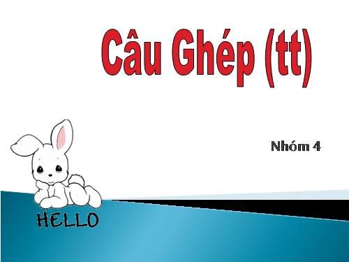 Bài 12. Câu ghép (tiếp theo)