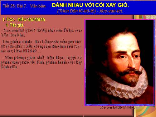 Bài 7. Đánh nhau với cối xay gió