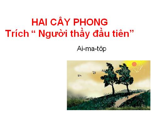 Bài 9. Hai cây phong
