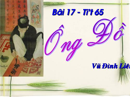 Bài 18. Ông đồ