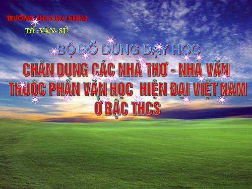 Các tác giả văn học lớp 8