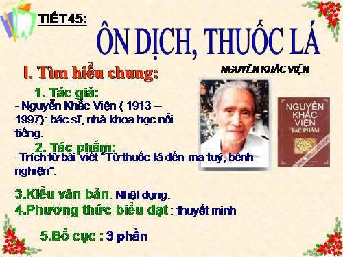 Bài 12. Ôn dịch, thuốc lá