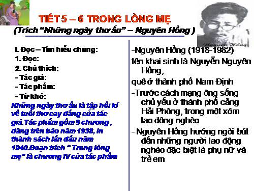 Bài 2. Trong lòng mẹ