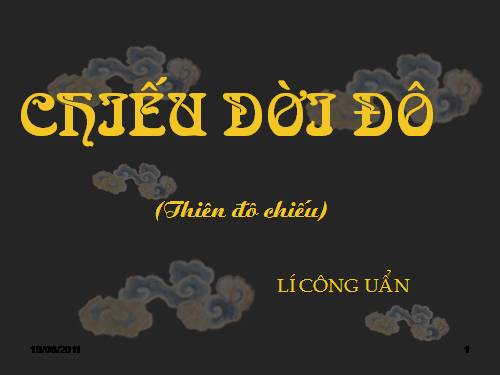 Bài 22. Chiếu dời đô (Thiên đô chiếu)