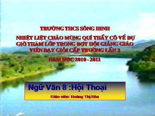 Bài 27. Hội thoại (tiếp theo)
