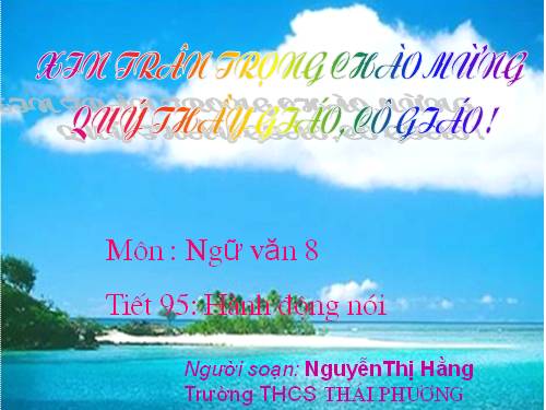 Bài 23. Hành động nói