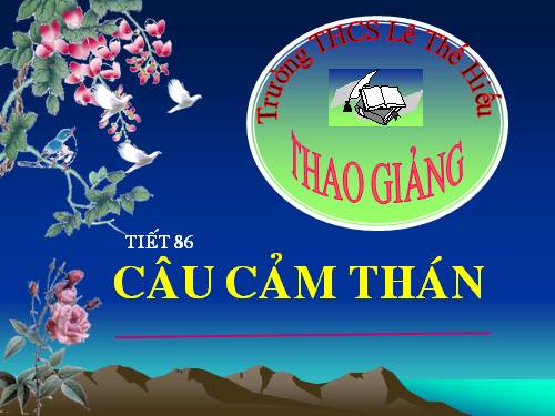 Bài 21. Câu cảm thán