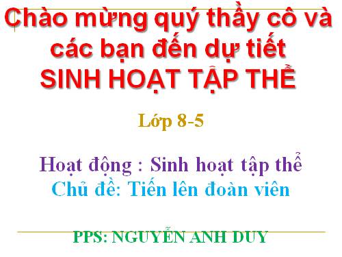 sinh hoạt tập thể thang 3