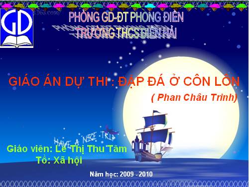 Bài 15. Đập đá ở Côn Lôn