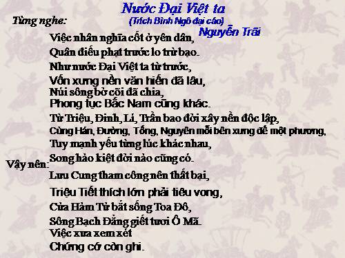 Bài 24. Nước Đại Việt ta