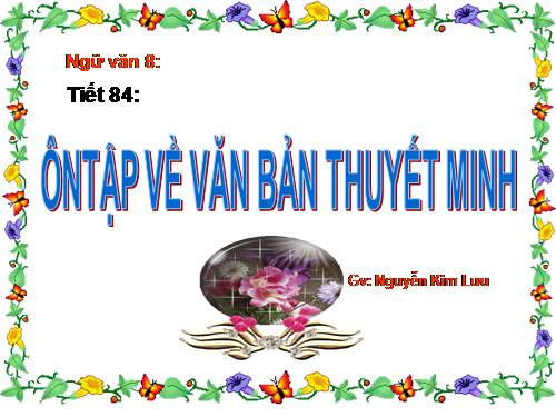 Bài 20. Ôn tập về văn bản thuyết minh