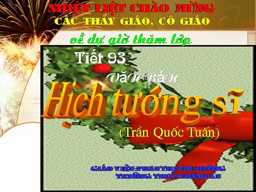 Bài 23. Hịch tướng sĩ