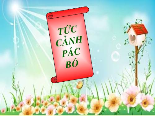 Bài 20. Tức cảnh Pác Bó