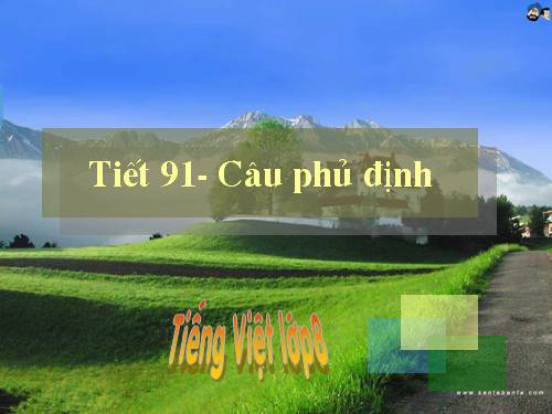 Bài 22. Câu phủ định