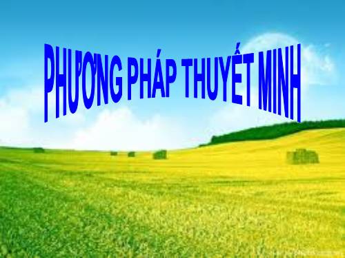 Bài 12. Phương pháp thuyết minh