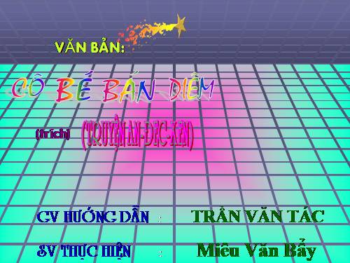 Bài 6. Cô bé bán diêm