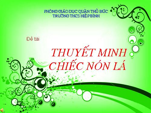 Bài 14. Luyện nói: Thuyết minh về một thứ đồ dùng