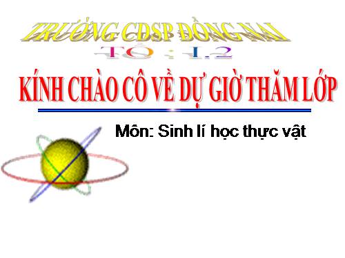 sinh lí thực vật