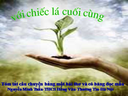 Bài 8. Chiếc lá cuối cùng