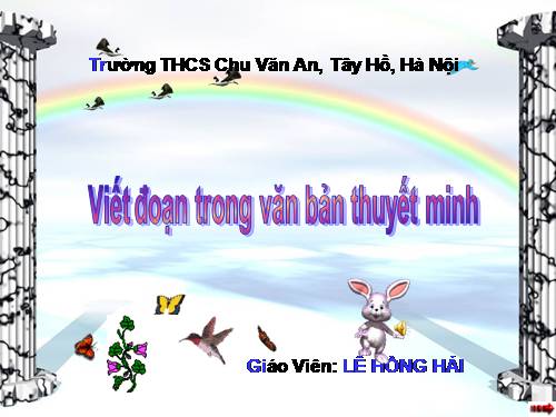 Bài 18. Viết đoạn văn trong văn bản thuyết minh