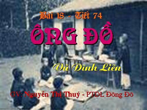 Bài 18. Ông đồ