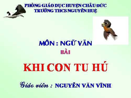 Bài 19. Khi con tu hú