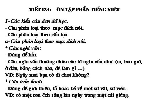 Bài 31. Ôn tập và kiểm tra phần Tiếng Việt (HK II)