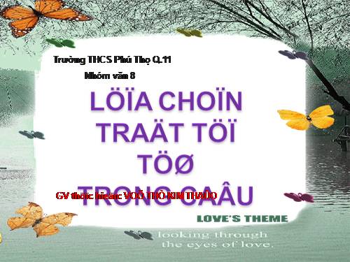 Bài 29. Lựa chọn trật tự từ trong câu (luyện tập)