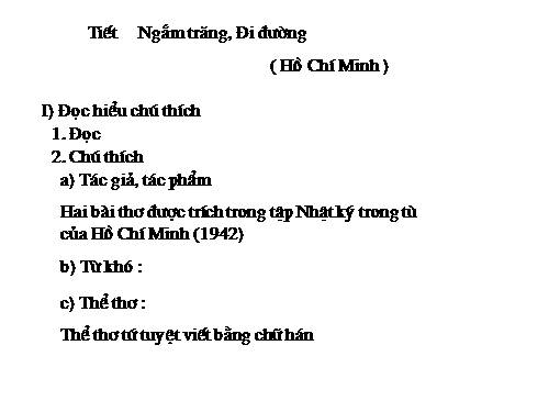 Bài 21. Ngắm trăng (Vọng nguyệt)