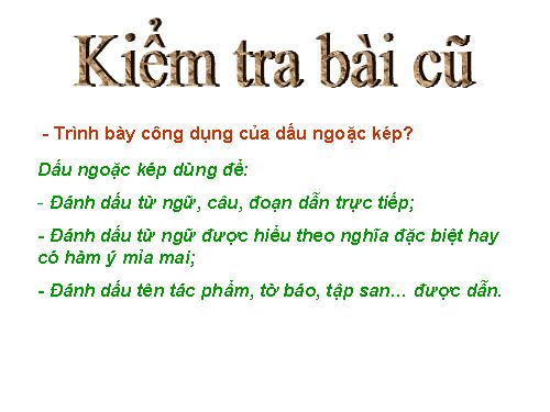 Bài 15. Ôn luyện về dấu câu