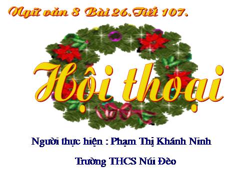 Bài 26. Hội thoại