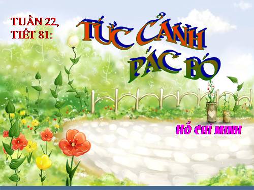 Bài 20. Tức cảnh Pác Bó