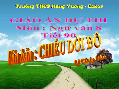 Bài 22. Chiếu dời đô (Thiên đô chiếu)
