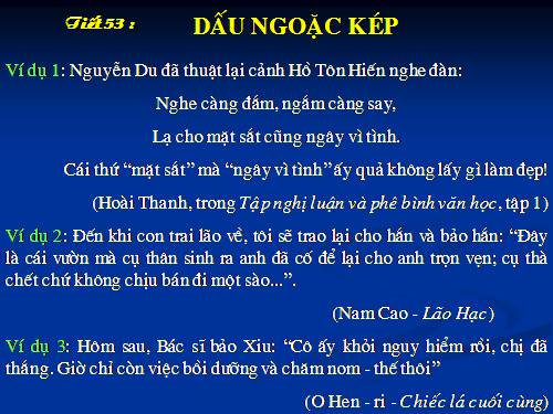 Bài 14. Dấu ngoặc kép