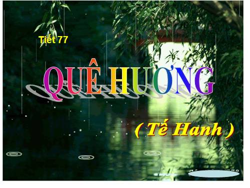 Bài 19. Quê hương