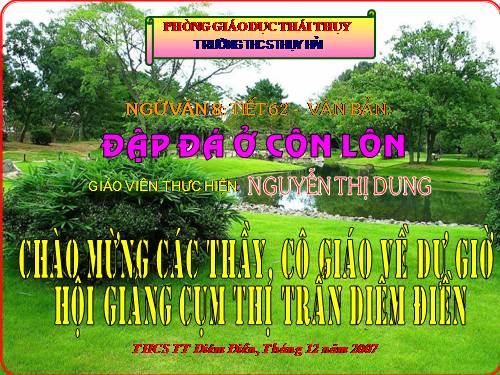 Bài 15. Đập đá ở Côn Lôn