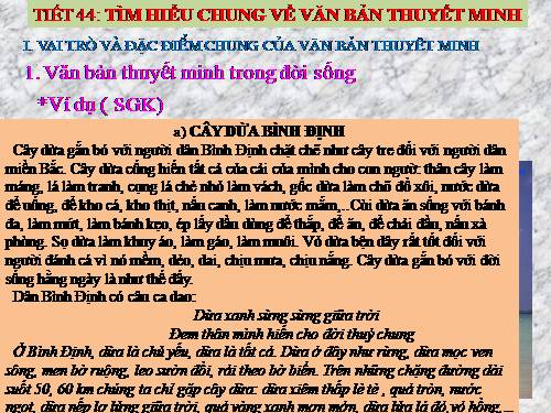 Bài 11. Tìm hiểu chung về văn bản thuyết minh