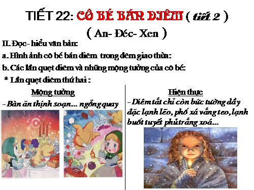 Bài 6. Cô bé bán diêm