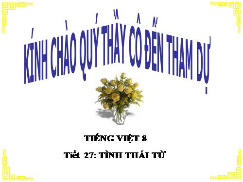 Bài 7. Tình thái từ