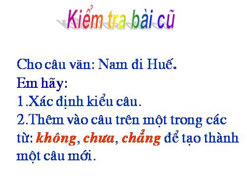 Bài 22. Câu phủ định