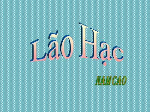 Bài 4. Lão Hạc