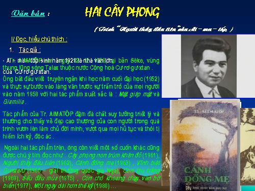 Bài 9. Hai cây phong