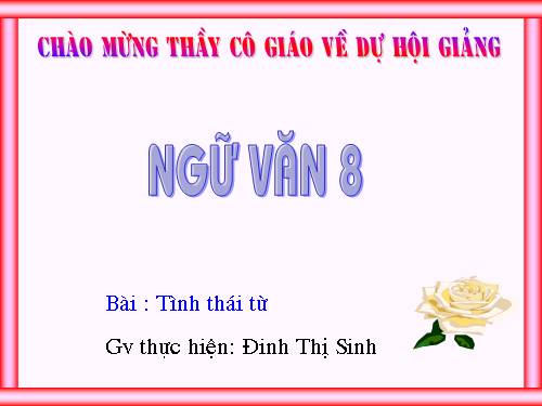 Bài 7. Tình thái từ