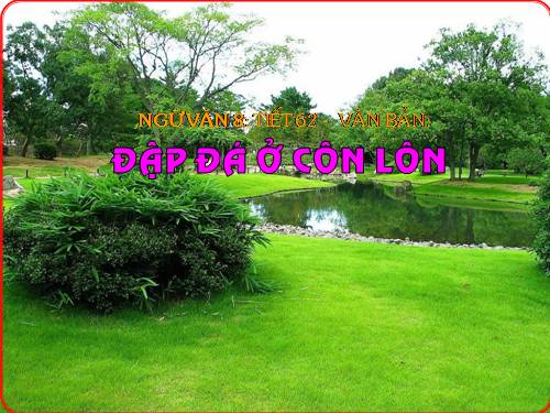 Bài 15. Đập đá ở Côn Lôn