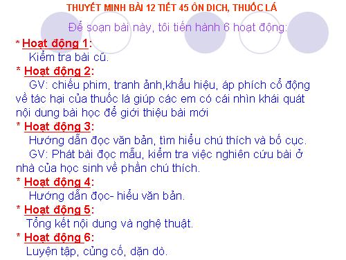 Bài 12. Ôn dịch, thuốc lá