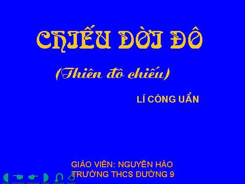 Bài 22. Chiếu dời đô (Thiên đô chiếu)